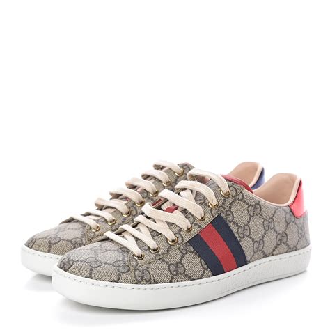 gucci ace gg supreme sneaker cheap|gg supreme low top sneakers.